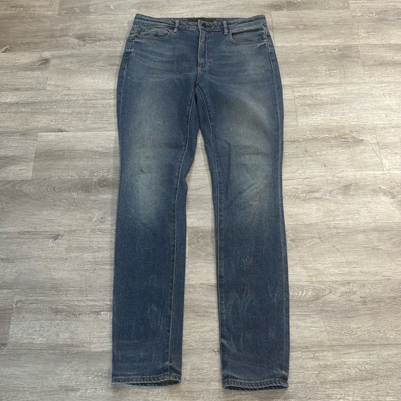 Alexander Wang Denim X Wang Mid Rise Straight Leg Blue Denim Jeans 30 - Picture 1 of 10